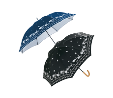 フラワーリース・晴雨兼用長傘