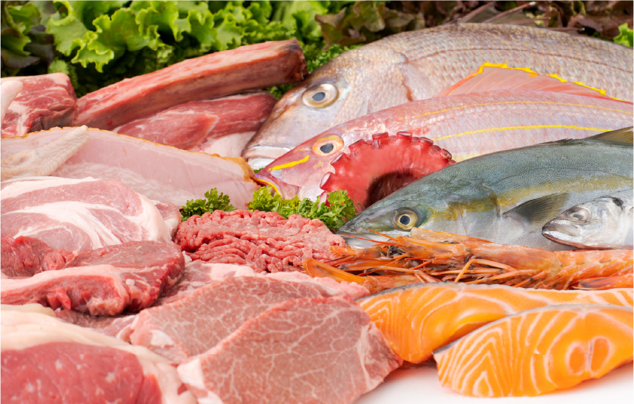 生肉や生魚、強い匂いのイメージ