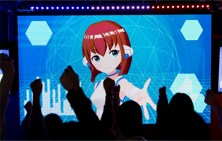 Vtuber liveの様子