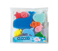 海の仲間たちメラミン付スポンジ10Pセット