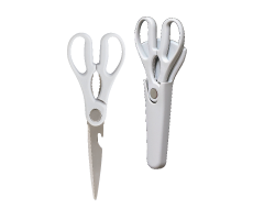 4-way kitchen scissors with magnetic case