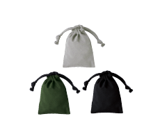 Sphere Recycled Cotton Drawstring Bag (XS)